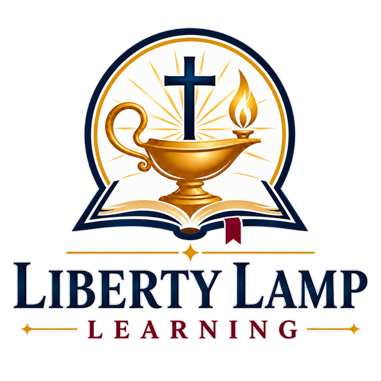 Liberty Lamp Learning Christian homeschool education logo